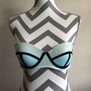 Victoria’s Secret Light blue block bikini top